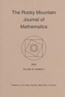 Rocky Mountain Journal Of Mathematics